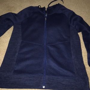 Blue athletic hoodie